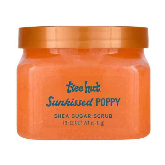Tree Hut Sunkissed Poppy Shea Butter Sugar Body Scrub – 18 oz Tree Hut