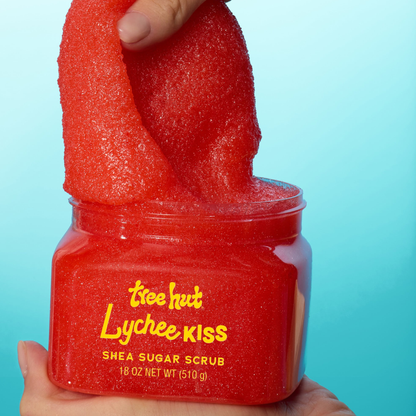 Tree Hut Lychee Kiss Shea Butter Sugar Body Scrub – 18 oz Tree Hut