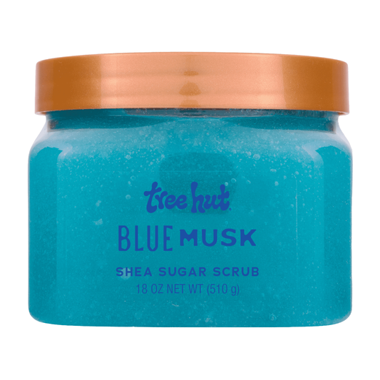Tree Hut Blue Musk Shea Butter Sugar Body Scrub – 18 oz Tree Hut