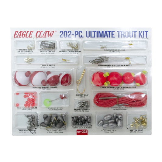 Eagle Claw Ultimate Trout Value Kit – 202 pcs Eagle Claw