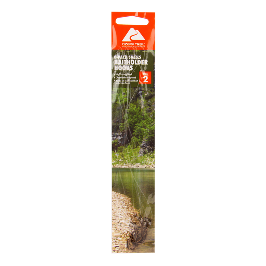 Ozark Trail Size 2 Snelled Baitholder Hooks for Freshwater Fishing Ozark Trail