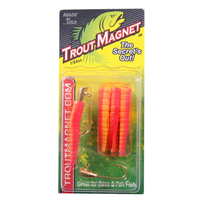 Leland Lures Trout Magnet Softbait 1/64 oz 9 Count Sassy | Ultralight Trout Fishing Lure Leland Lures