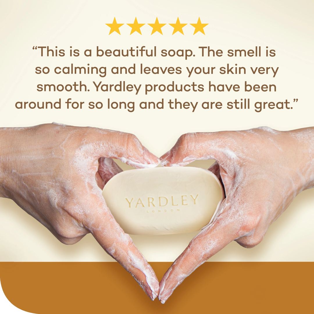 Yardley London Moisturizing Bath Bar Oatmeal & Almond 4.25 oz | 4 Pack Gentle Soap Yardley