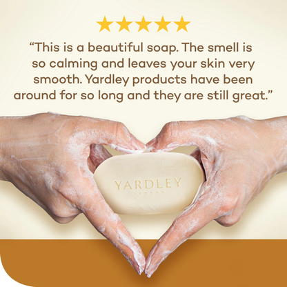 Yardley London Moisturizing Bath Bar Oatmeal & Almond 4.25 oz | 4 Pack Gentle Soap Yardley
