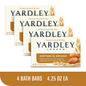 Yardley London Moisturizing Bath Bar Oatmeal & Almond 4.25 oz | 4 Pack Gentle Soap Yardley