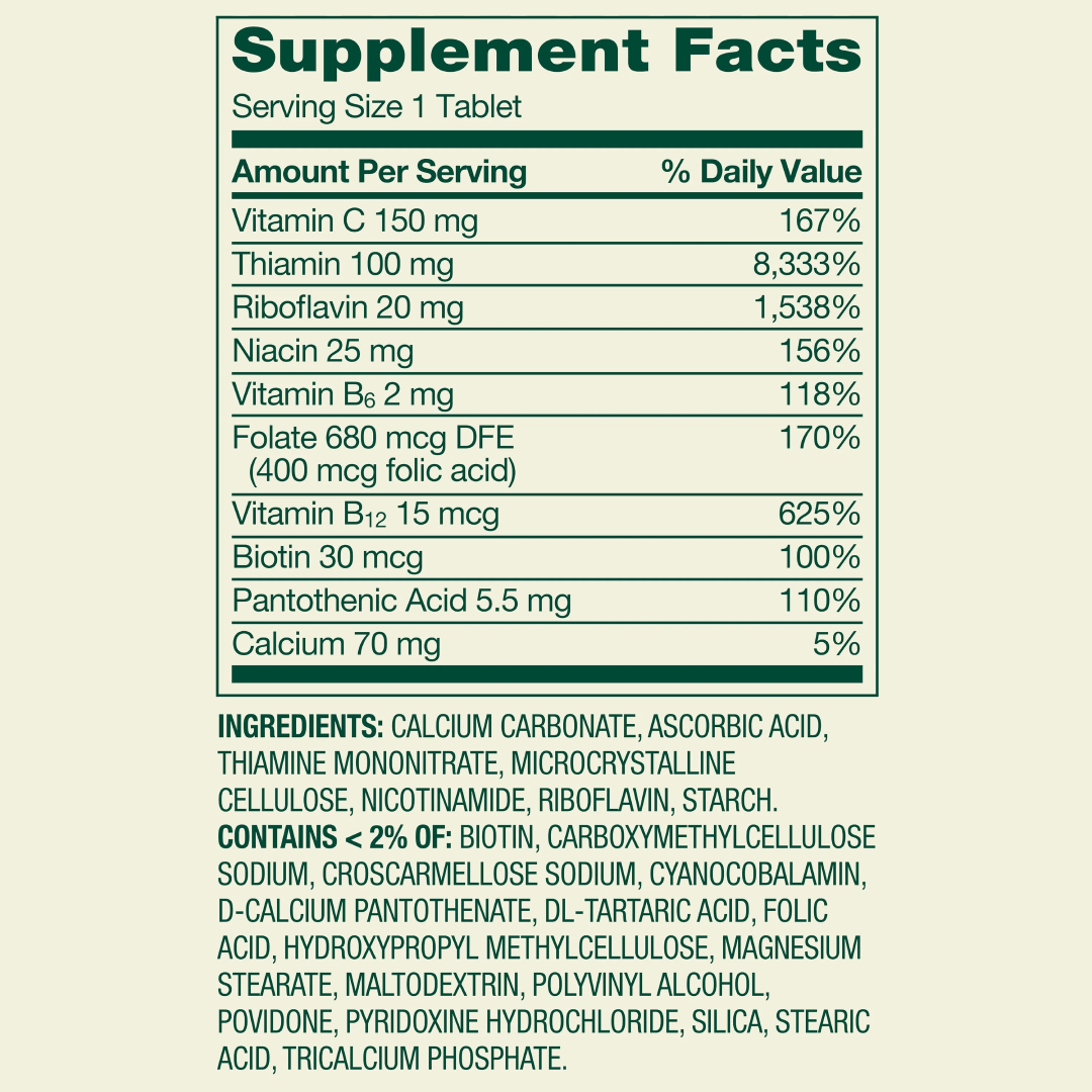 Spring Valley Super Vitamin B-Complex Supplement 250 Count | Energy & Nervous System Support Spring Valley