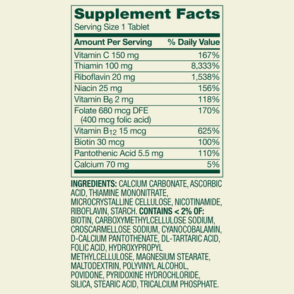 Spring Valley Super Vitamin B-Complex Supplement 500 Count | Energy & Nervous System Support Spring Valley