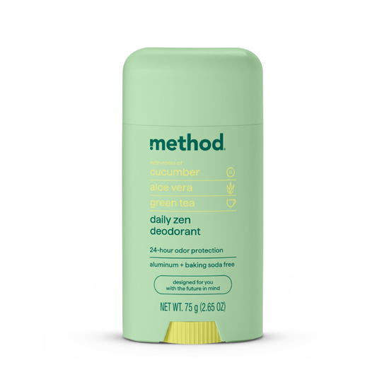 Method Solid Deodorant Daily Zen 2.65 oz | Natural Aluminum-Free Odor Protection Method