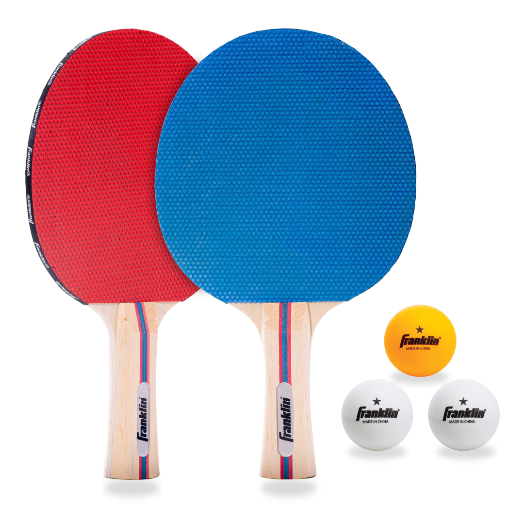 Franklin Sports Table Tennis Paddle Set 2 Player Kit with Balls | Complete Ping Pong Paddle Set Franklin