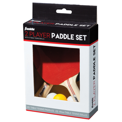 Franklin Sports Table Tennis Paddle Set 2 Player Kit with Balls | Complete Ping Pong Paddle Set Franklin
