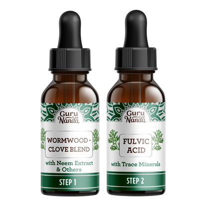 GuruNanda Paracleanse 2-Step Liquid Supplement – Wormwood & Neem GuruNanda