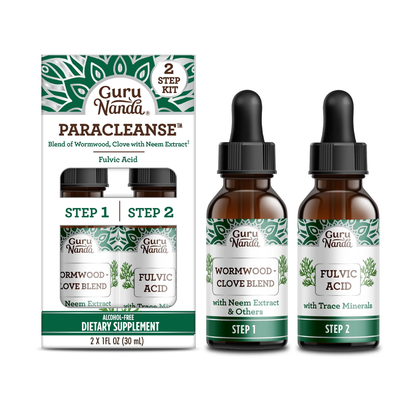 GuruNanda Paracleanse 2-Step Liquid Supplement – Wormwood & Neem GuruNanda