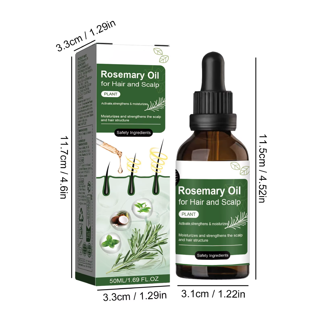 Rosemary Hair Oil – Anti Hair Loss & Hair Growth Scalp Treatment Ouhoe