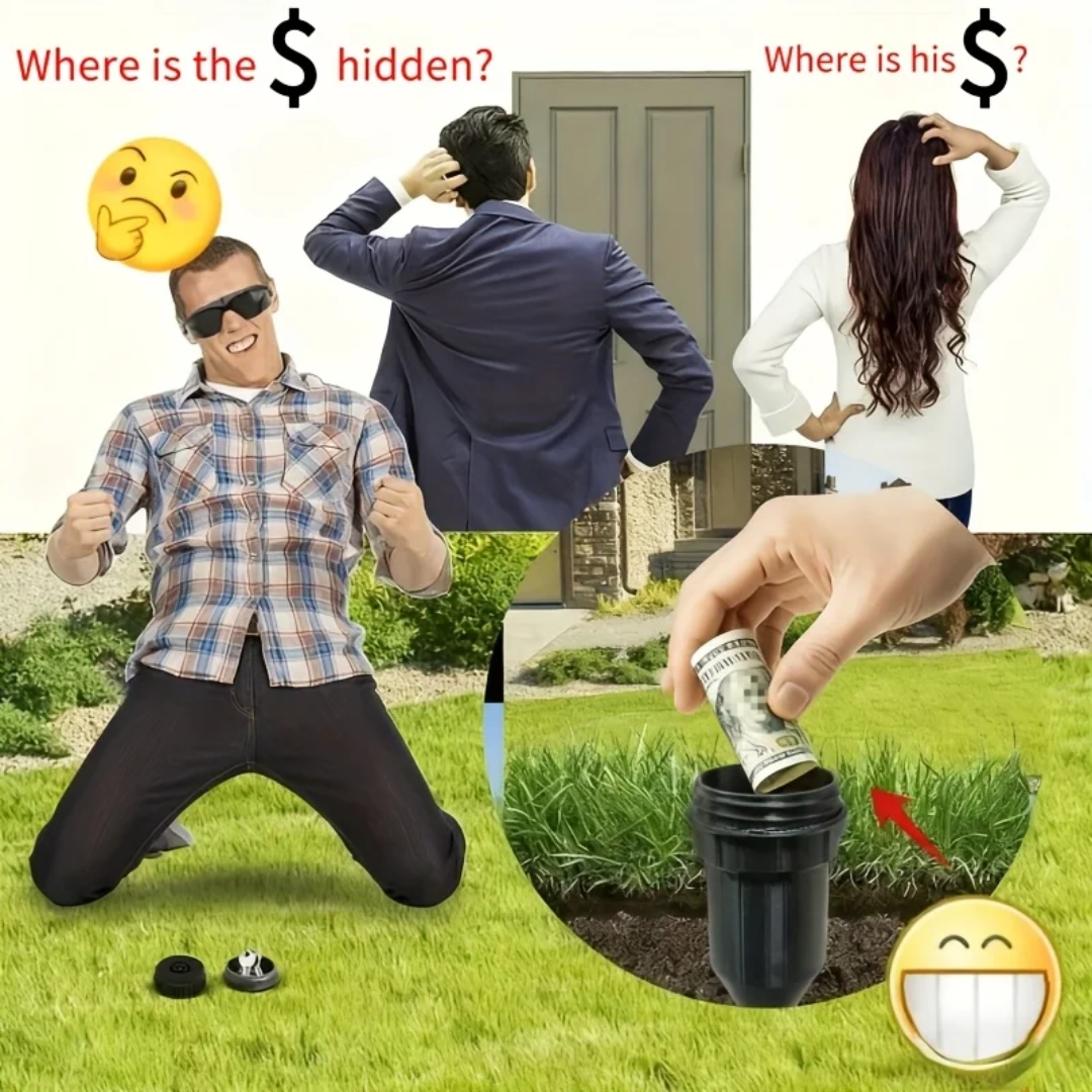 Garden Key Hider – Realistic Underground Watering Can Key Safe MegoDeals