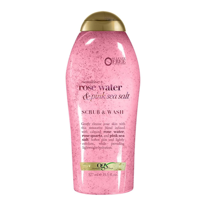 OGX Sensitive Rose Water & Pink Sea Salt Body Scrub – 19.5 fl. oz. OGX