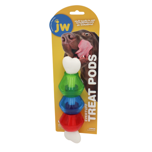 JW Pet Treat Pod Nylon Interactive Dog Toy – Large Size Petmate