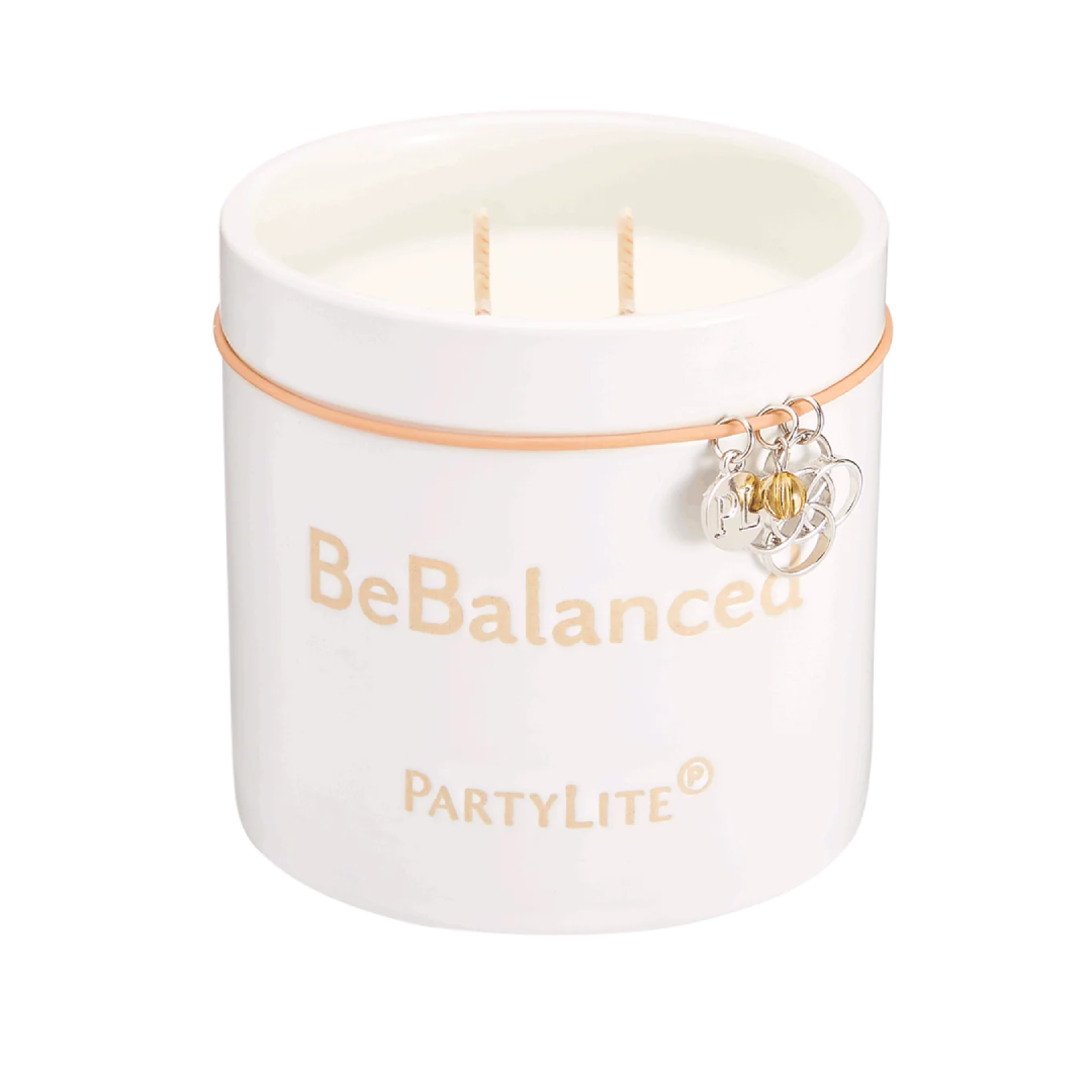 Partylite Be Happy Mandarin & Jasmine Jar Candle – 2-Wick, 8 oz PartyLite