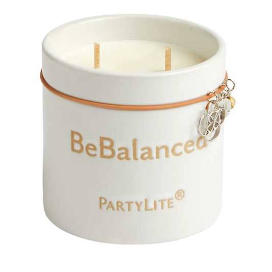 Partylite Be Peaceful Geranium & Pine Jar Candle – 2-Wick, 8 oz PartyLite