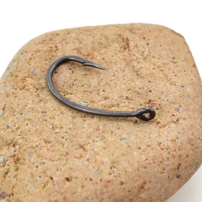 Hirisi Carp Fishing Hooks with Eye – Micro Barb, PTFE Coated, Sizes 2, 4, 6, 8, 10 Hirisi