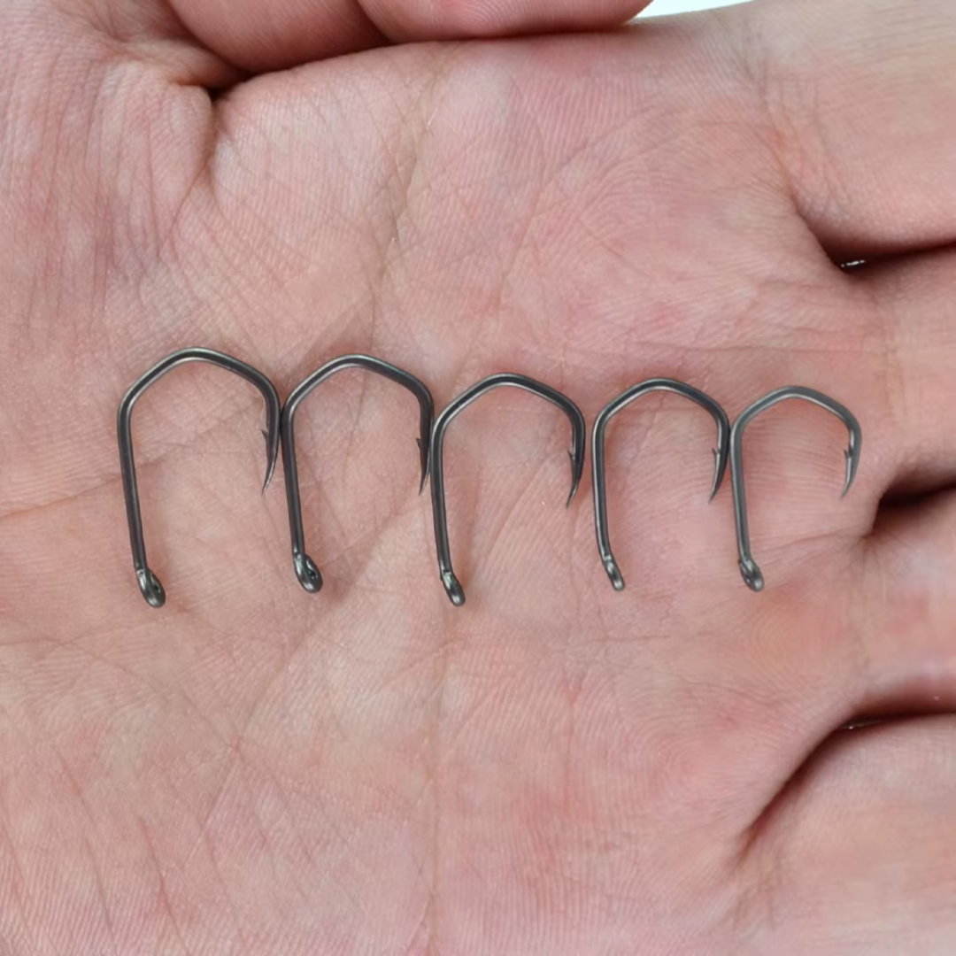 HIRISI PTFE Coated High Carbon Steel Barbed Fish Hook with Eye – X919 Hirisi