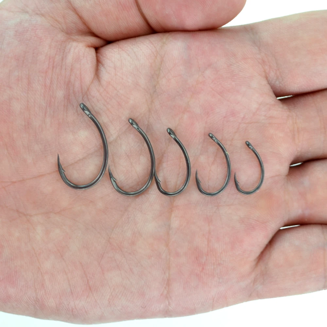 HIRISI PTFE Coated High Carbon Steel Barbed Fish Hook with Eye – X911 Hirisi