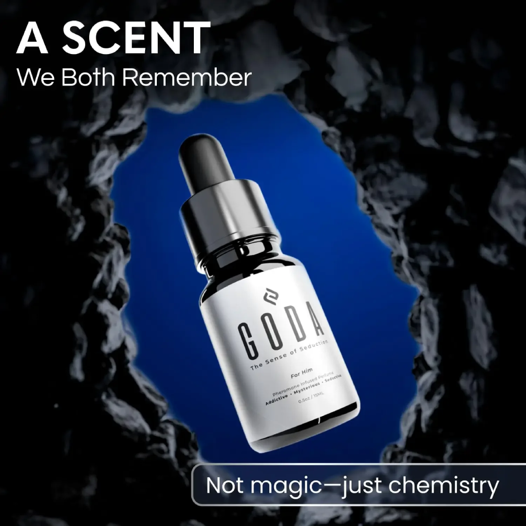 GODA Pheromones Perfume for Men – The Original Long-Lasting Fragrance | Spicy, Fresh & Floral Musky | Vegan & Cruelty-Free | 15 ml GODA