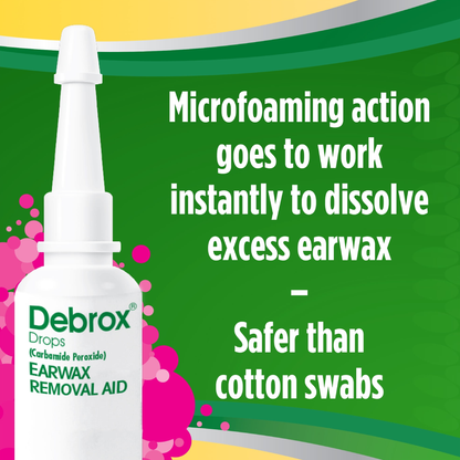 Debrox Ear Wax Removal Drops – Gentle Microfoam 0.5 fl oz Debrox