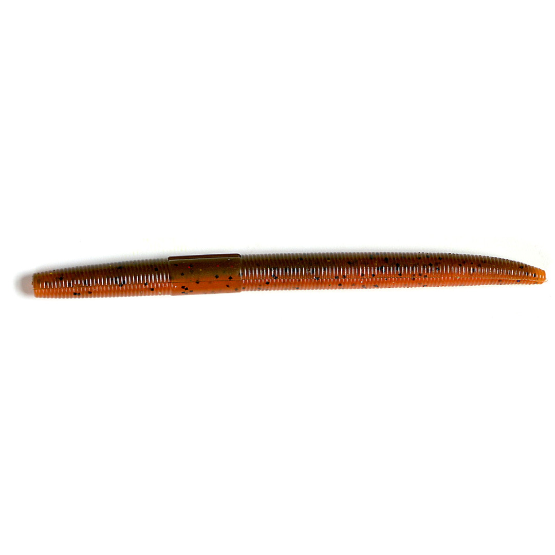 Creme Lure Stick Baits for Bass – 5-Pack Soft Plastic Fishing Lures, Bama Craw Color, Durable for Texas & Wacky Rig Rigs