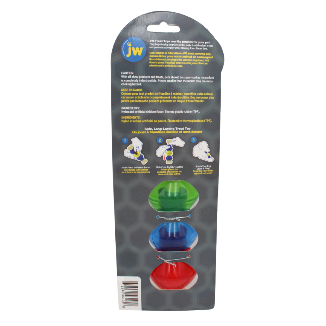 JW Pet Treat Pod Nylon Interactive Dog Toy – Large Size Petmate