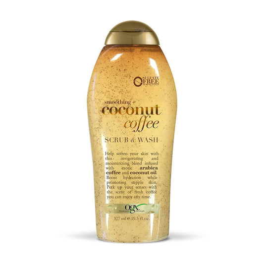OGX Coconut Coffee Body Scrub – 19.5 fl oz | Exfoliating & Hydrating Body Polish with Arabica Coffee & Coconut Oil