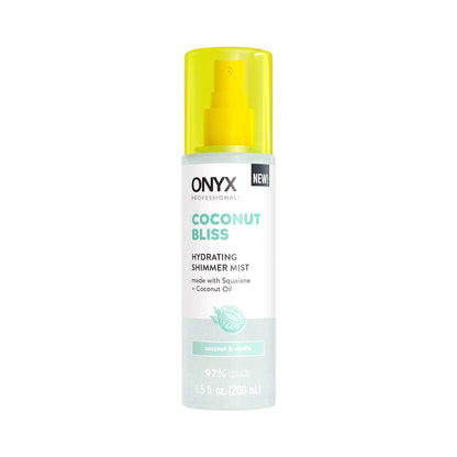 ONYX Professional Hydrating Shimmer Hair + Body Mist – Coconut Bliss, 6.5 fl oz ONYX Professional