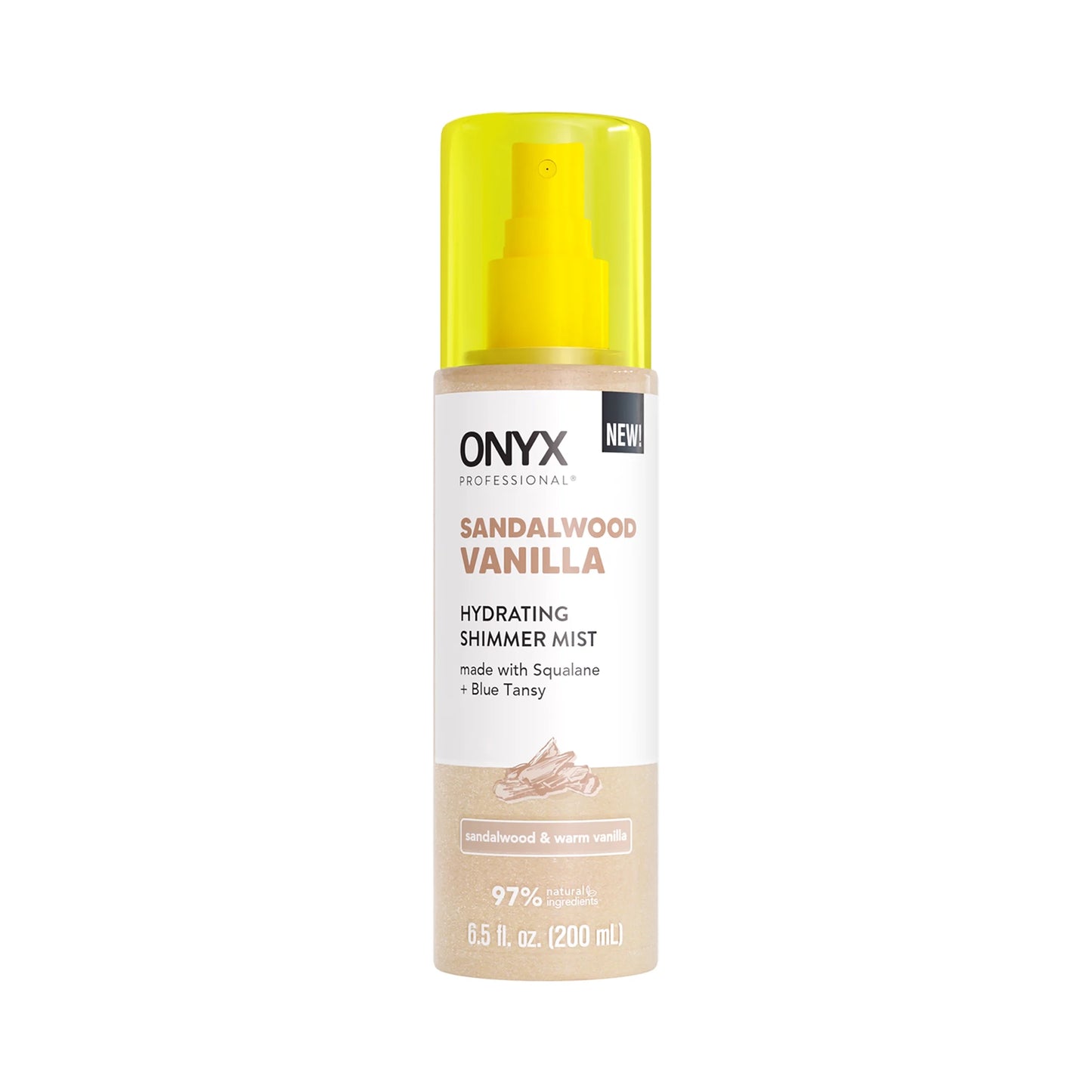 ONYX Professional Hydrating Shimmer Body + Hair Mist – Sandalwood Vanilla, 6.5 fl oz ONYX Professional