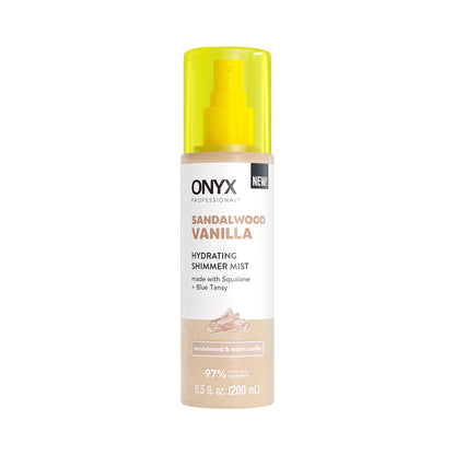 ONYX Professional Hydrating Shimmer Body + Hair Mist – Sandalwood Vanilla, 6.5 fl oz ONYX Professional