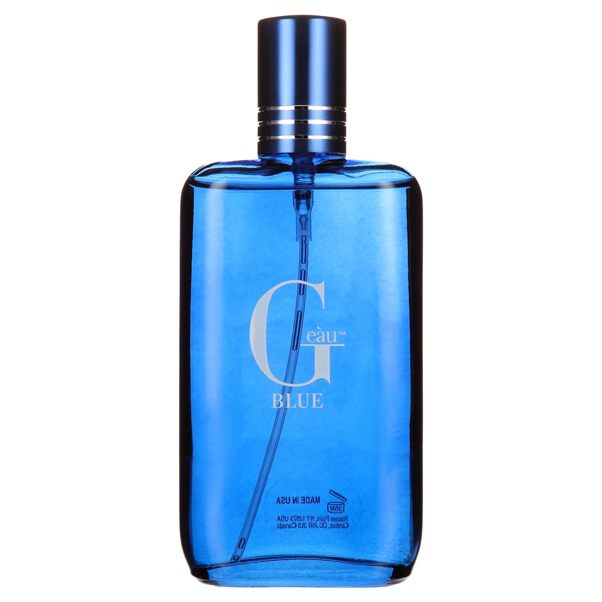 Parfums Geàu Blue Cologne for Men – Coastal Citrus-Woody Scent, 3.4 fl oz
