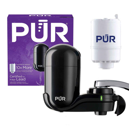 PUR FM2000B Faucet Mount Water Filtration System – Black