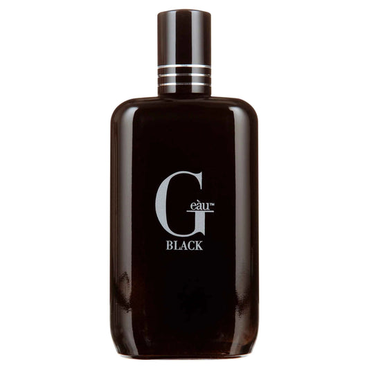Parfums Geàu Black for Men Eau De Toilette Spray - Bold & Modern Scent, 3.4 fl oz