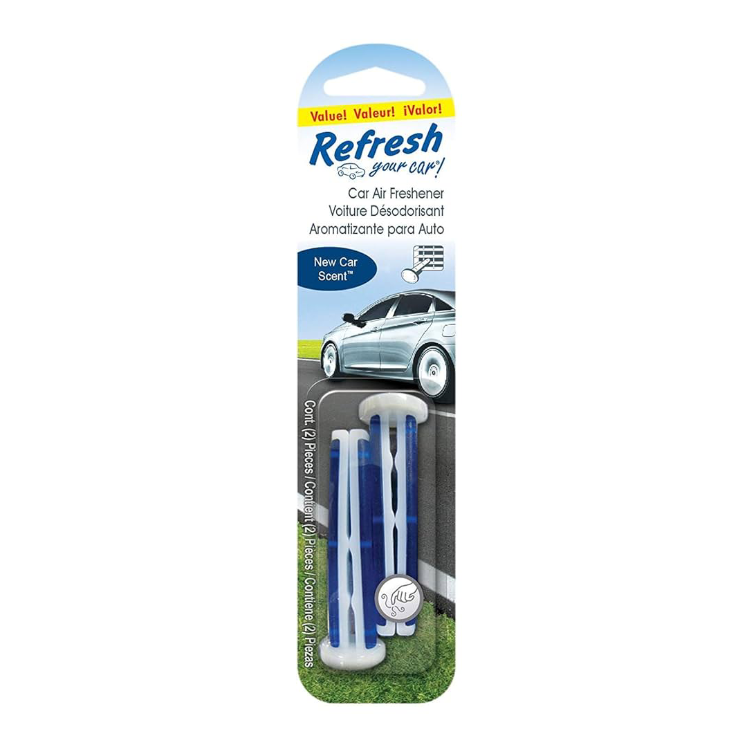 Refresh Your Car New Car Scent Car Air Freshener – 12 Total (2 per Pack) Refresh Your Car