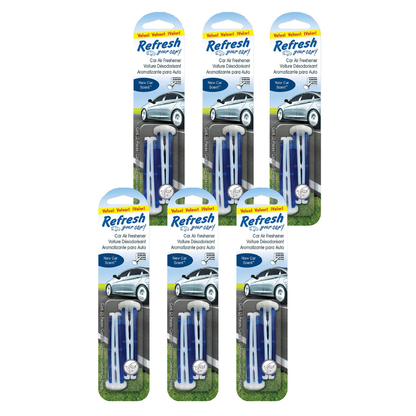 Refresh Your Car New Car Scent Car Air Freshener – 12 Total (2 per Pack) Refresh Your Car