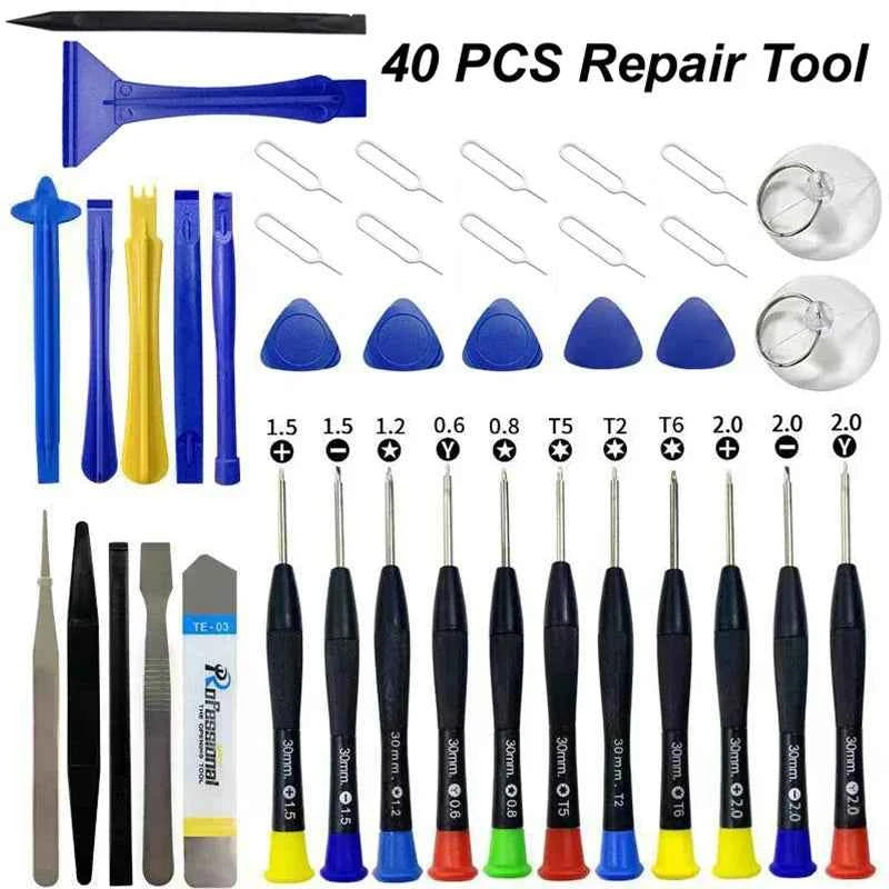 40-in-1 Mobile Phone Repair Tool Set – Multi-Function Disassemble Kit with Anti-Skid Screwdriver for iPhone