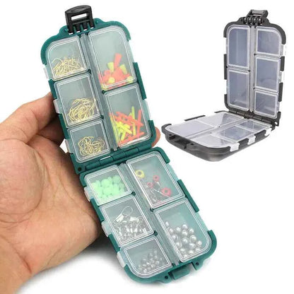 10-Grid Fishing Accessories Storage Box – Double-Sided