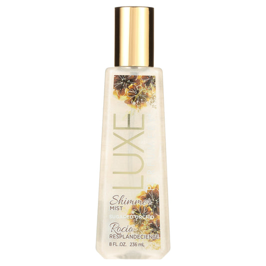 Luxe Perfumery Shimmer Body Mist for Women – Sugared Orchid Fragrance, 8.0 fl oz