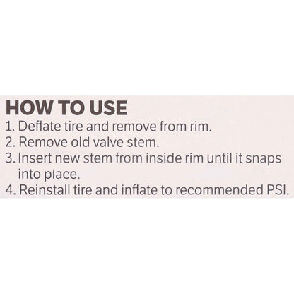 Slime TR413 Tubeless Tire Valve Stem Replacement – Black Rubber, Model 2080A