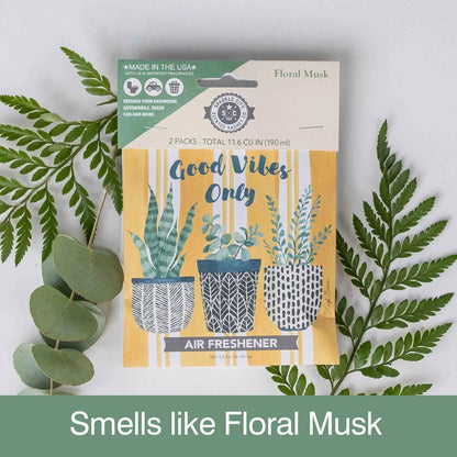 Sparkle City Scented Sachet 2 Pack – Good Vibes, Floral Musk, Fresh Fragrance for Home & Closet