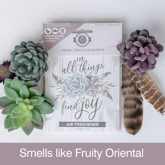 Sparkle City Scented Sachet 2 Pack – In All Things Find Joy, Fruity Oriental, Home & Closet Fragrance