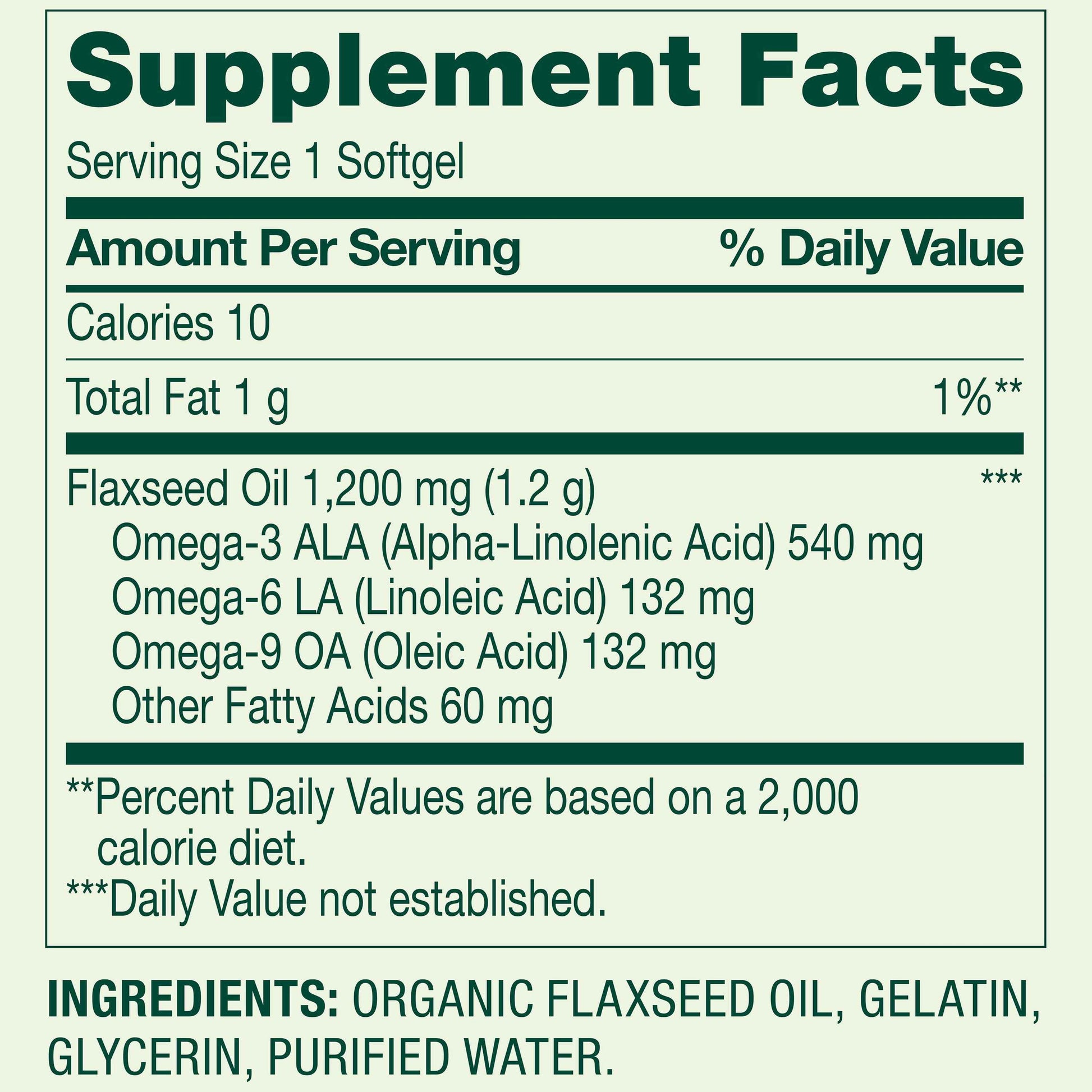 Spring Valley Flaxseed Oil Softgels – 1200 mg, 200 Count – Omega‑3 ALA Supplement for Heart Health
