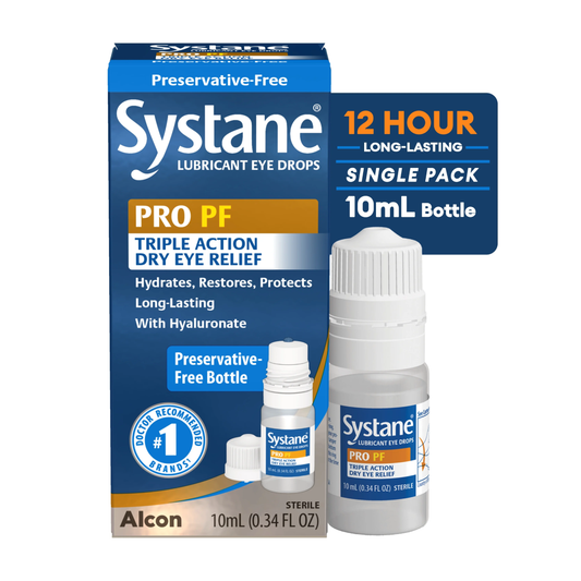 Systane PRO Preservative Free Eye Lubricant Drops 10 mL | Hydrate, Restore & Protect Dry Eyes Systane