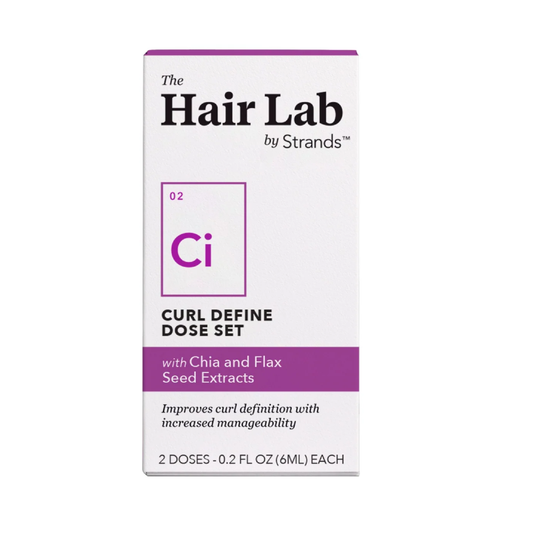 The Hair Lab by Strands Curl Define Dose Set packaging