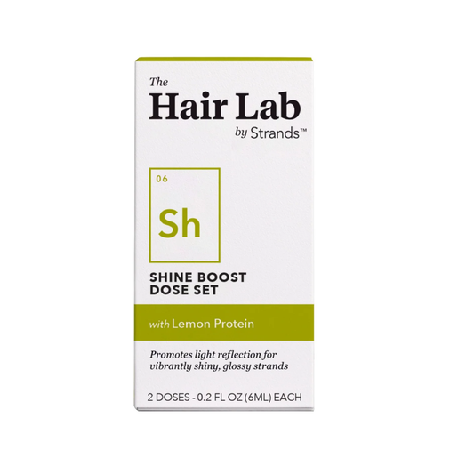 The Hair Lab Shine Boost Custom Shampoo and Conditioner Dose Set with Lemon Protein