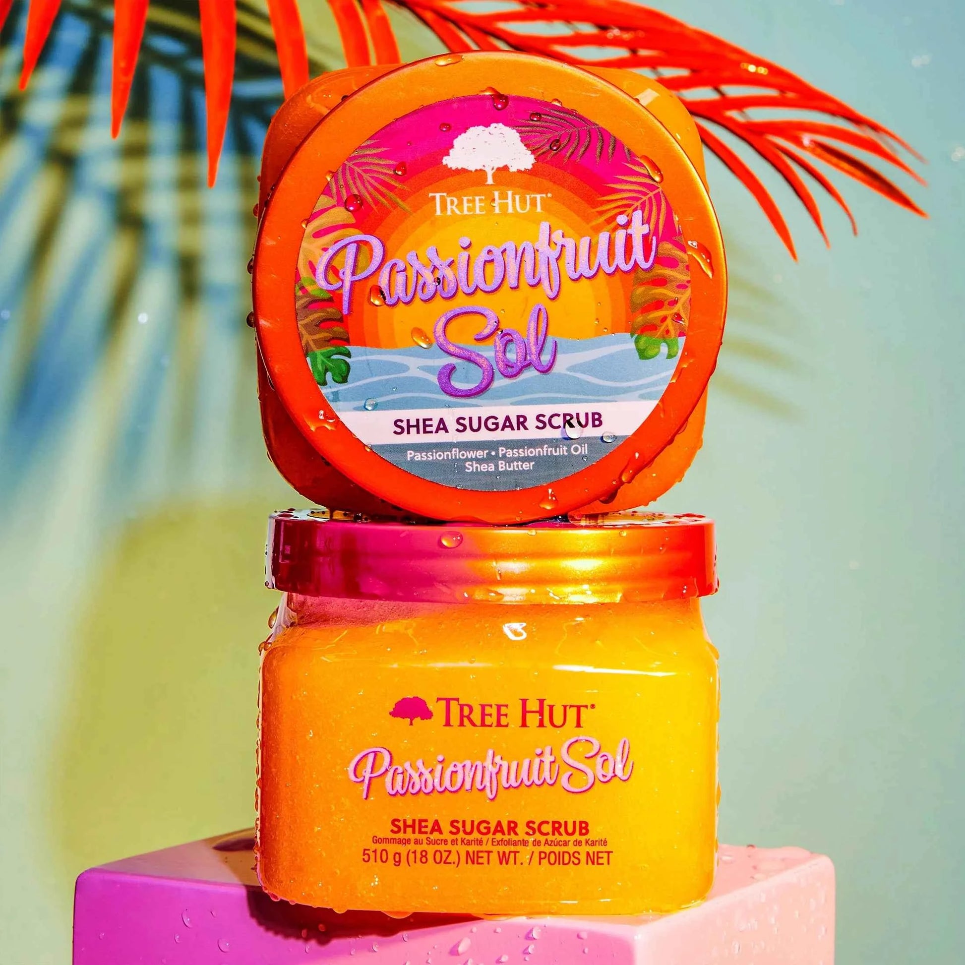 Tree Hut Passionfruit Sol Shea Butter Sugar Body Scrub - 18 oz