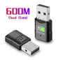 USB WiFi Adapter 600Mbps Dual Band 2.4GHz and 5.8GHz AC Wireless USB Dongle for PC Laptop Fast Stable Internet